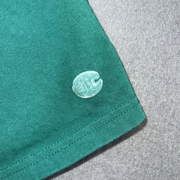 VTG Champion Shirt Mens Size M Green Short Sleeve Crew Neck Casual C Logo Adults - Picture 3 of 10